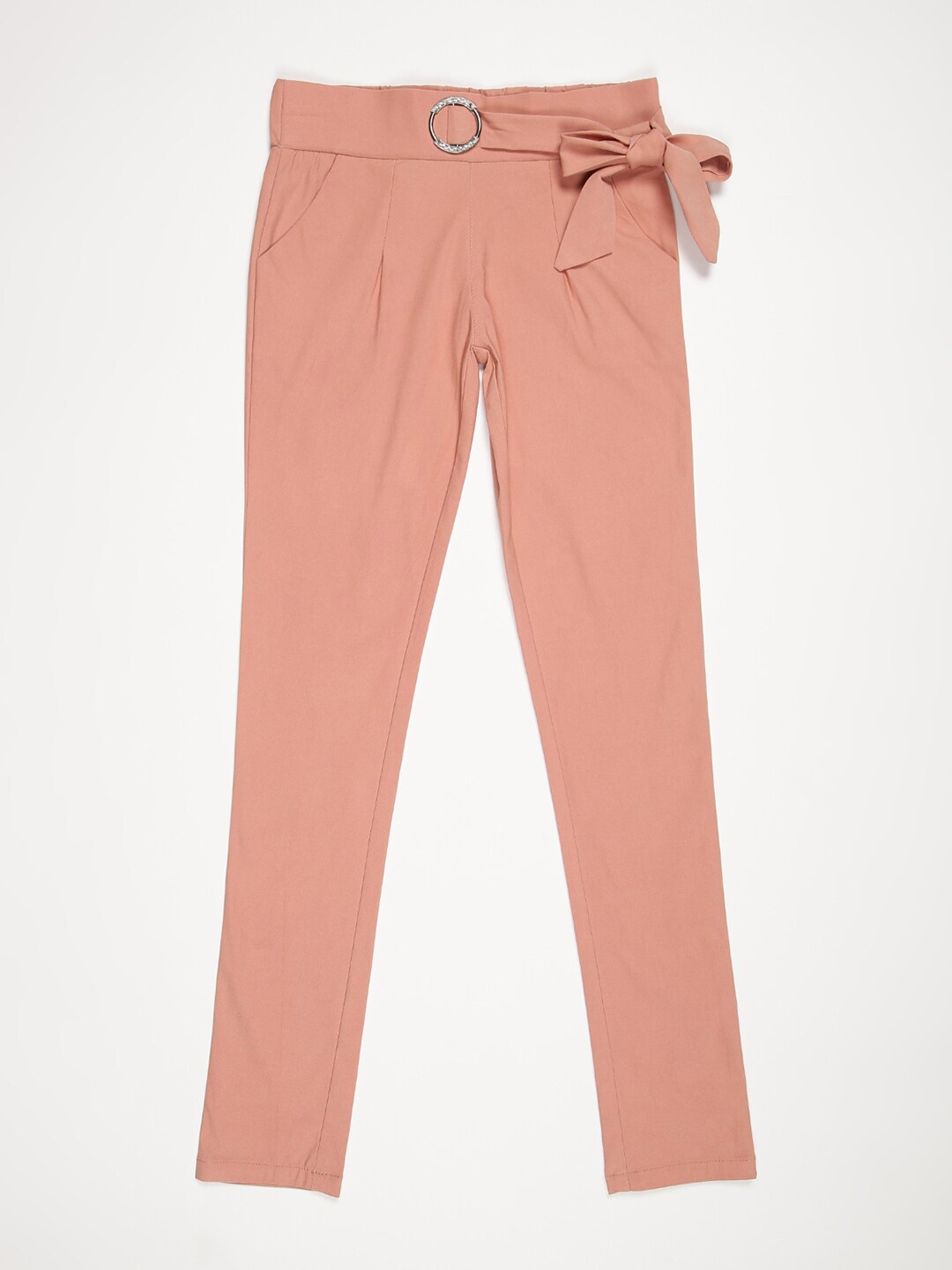 

V2 Value & Variety Girls Beige Solid Regular Fit Jeggings