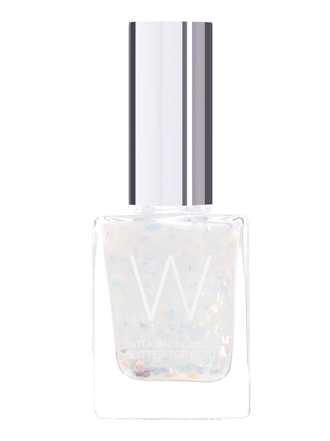 

W Women Vita Enriched Glitter Nail Enamel-Glitterati 10ml, Multi