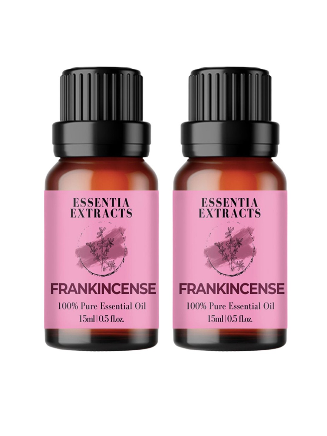 

ESSENTIA EXTRACTS Set Of 2 Frankincense Essential Oil 15 ml Each, Transparent