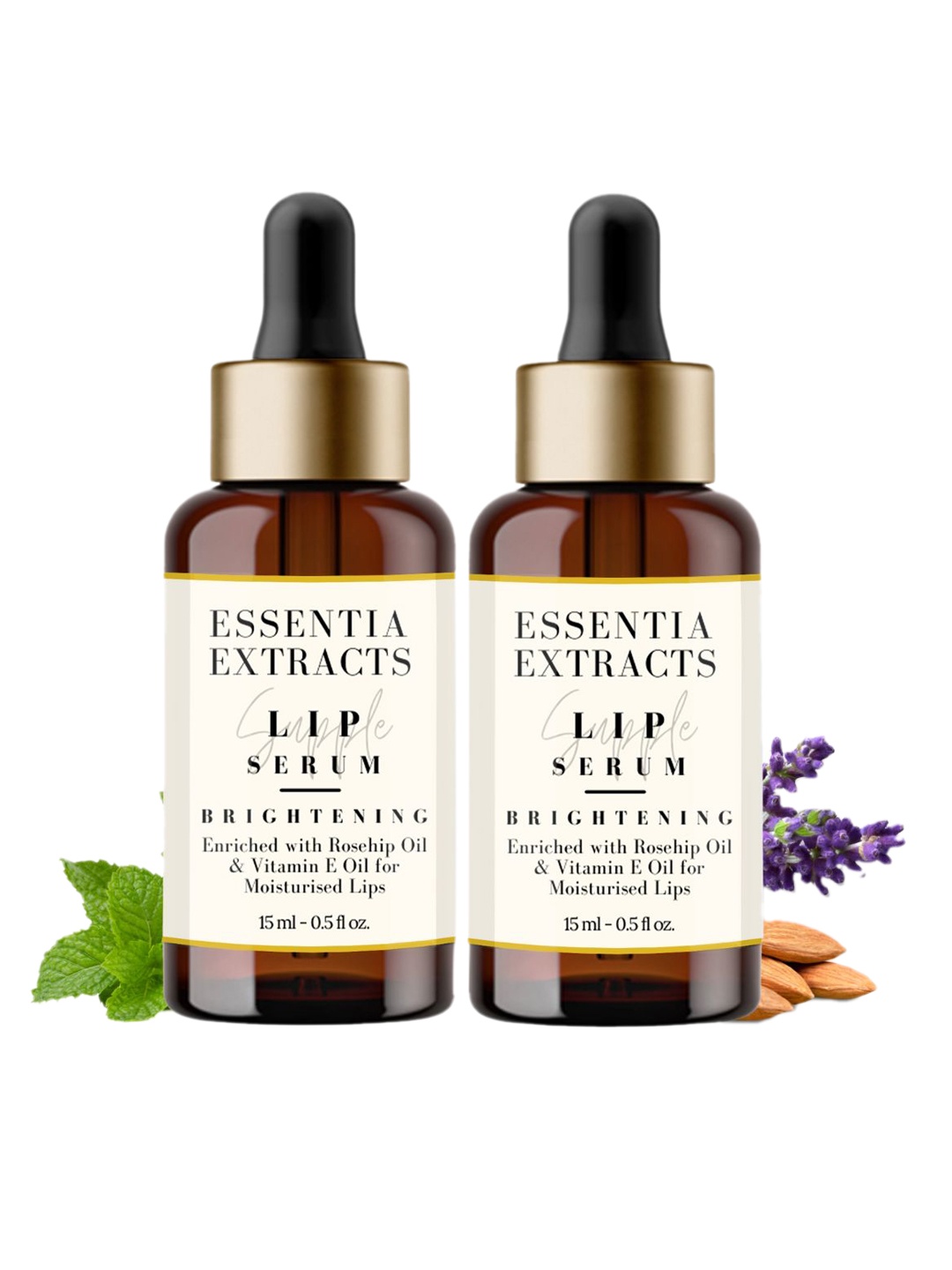 

ESSENTIA EXTRACTS Pack Of 2 Lip Brightening Serum, Transparent