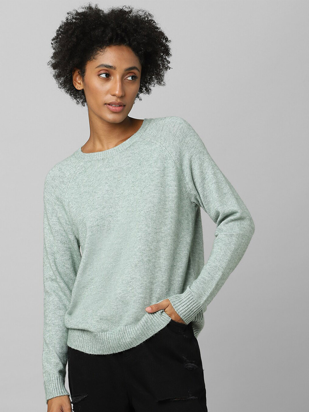 

ONLY Women Green Pullover