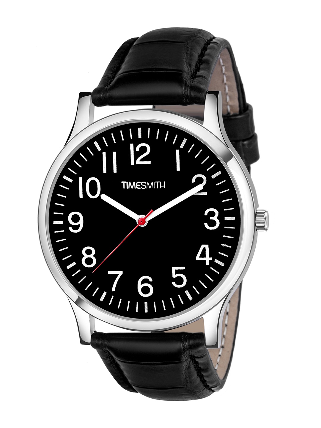 

TIMESMITH Men Black Printed Dial & Black Leather Straps Analogue Watch CTC-002 Him