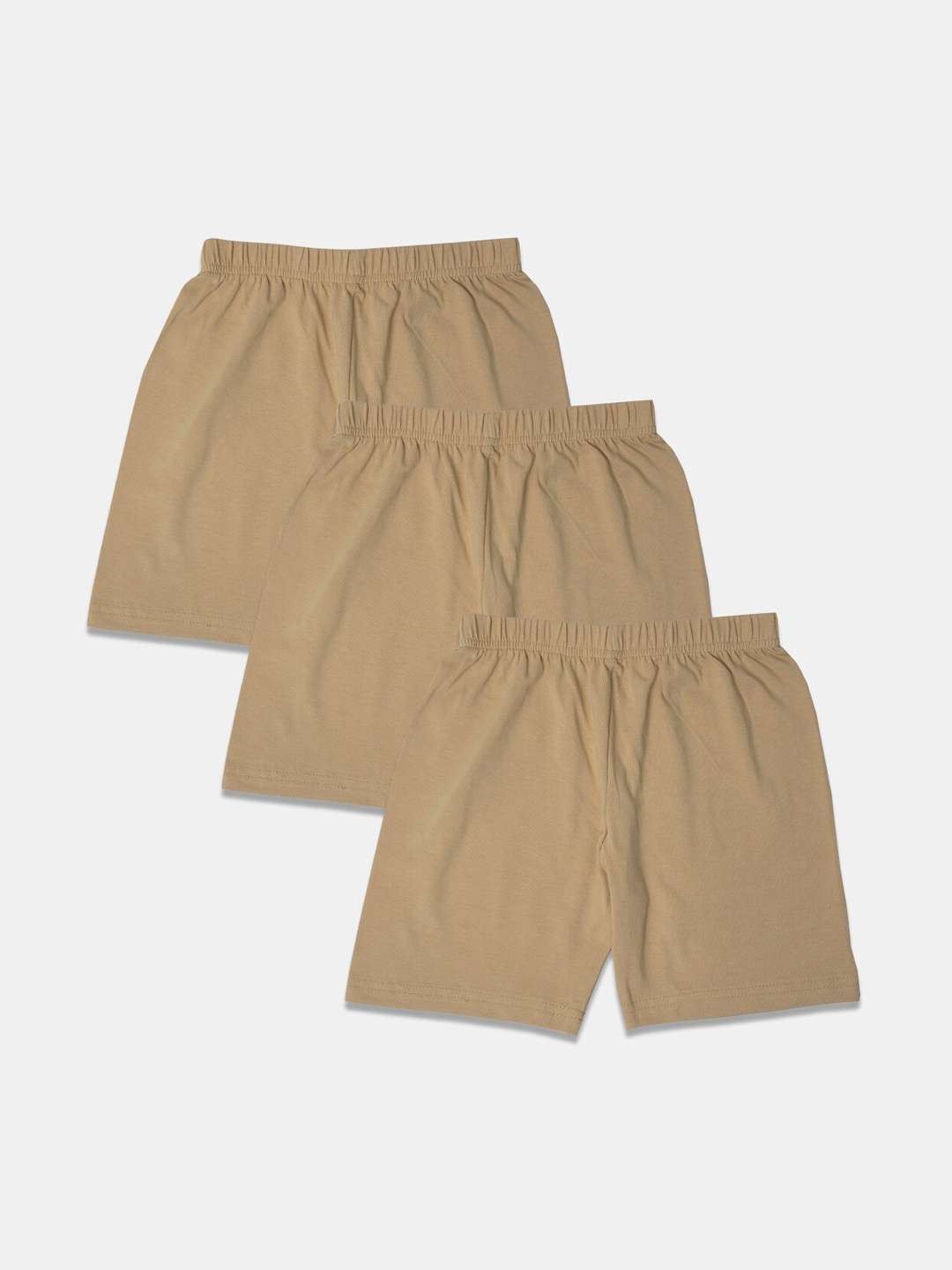 

Punkster Girls Nude-Coloured Pack of 3 Skinny Fit Innerwear Shorts