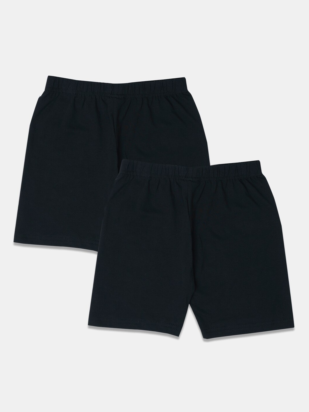 

Punkster Girls Pack of 2 Black Skinny Fit Cotton Innerwear Shorts