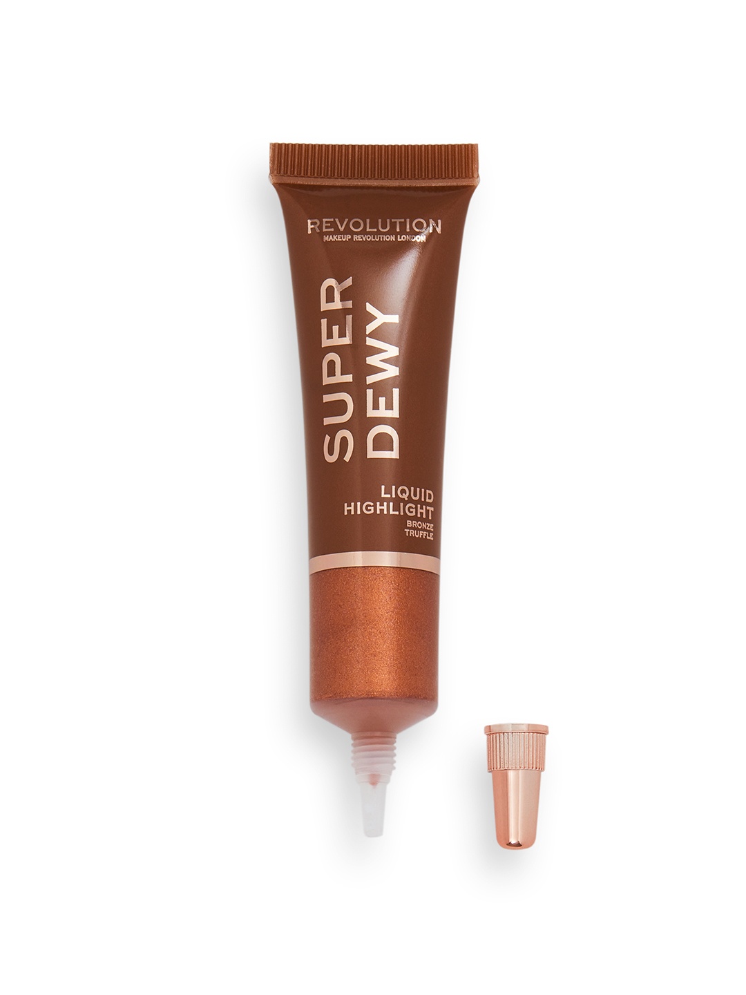 

Makeup Revolution London Superdewy Vegan Liquid Highlighter 5 ml - Bronze Truffle, Brown