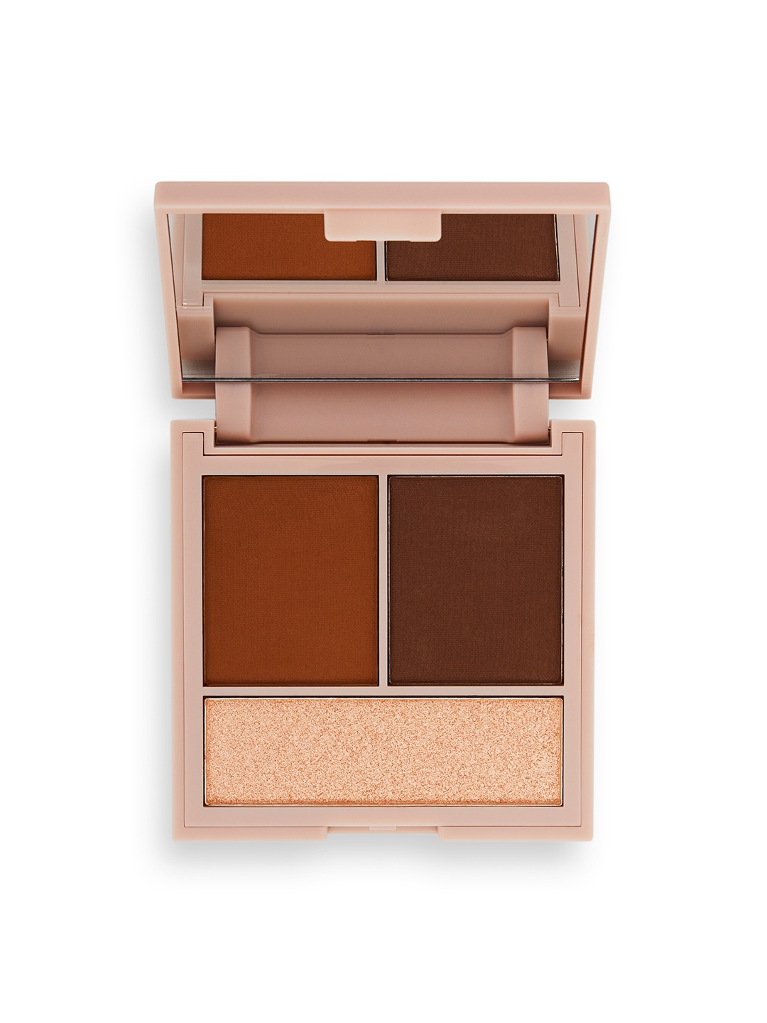 

Makeup Revolution London Cruelty Free Face Powder Palette Contour Compact - Light, Brown