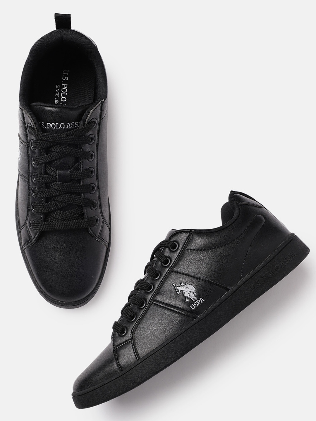 

U.S. Polo Assn. Men Black Salvador 4.0 Sneakers