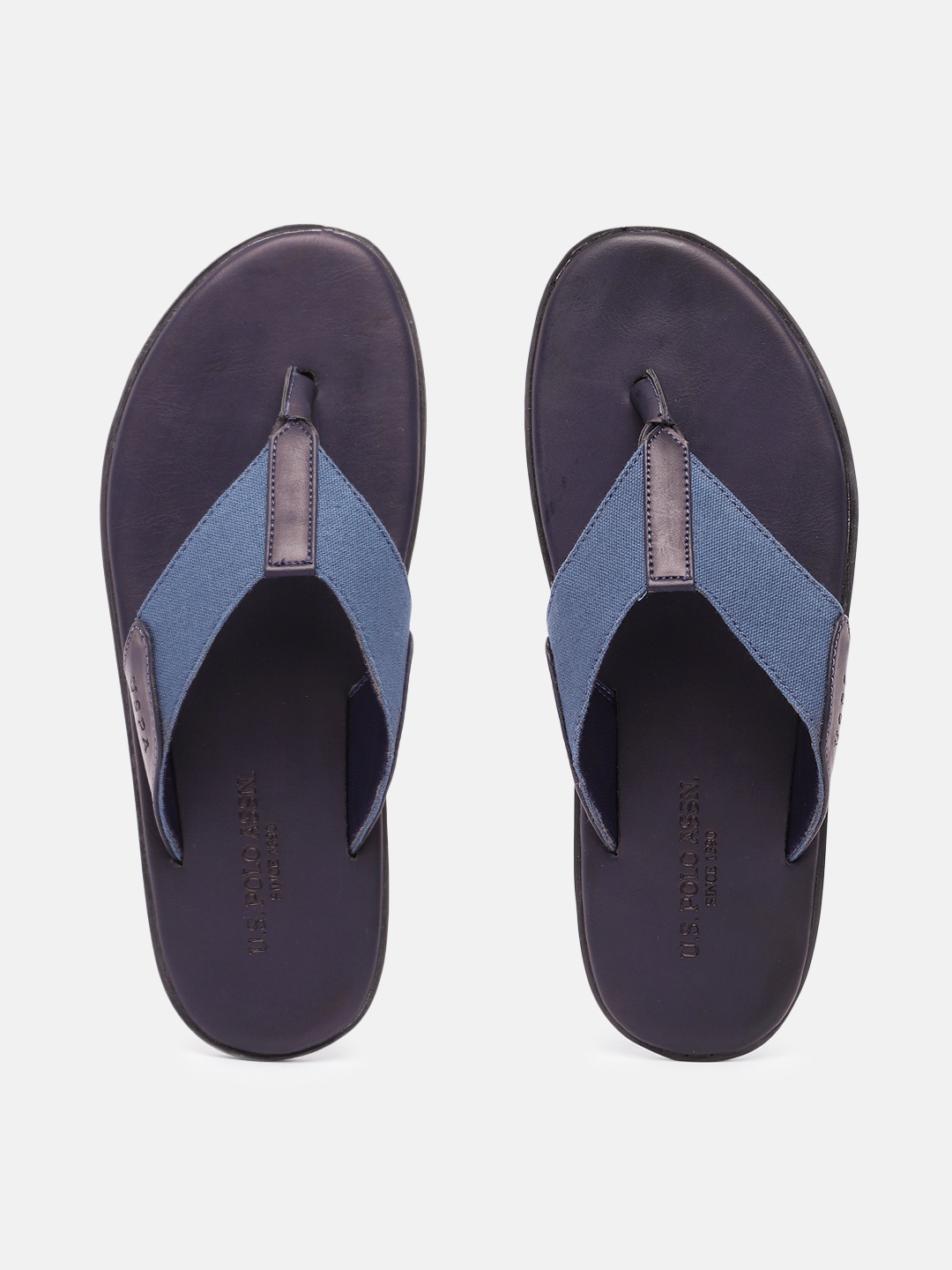 

U.S. Polo Assn. Men Navy Blue Thong Flip-Flops