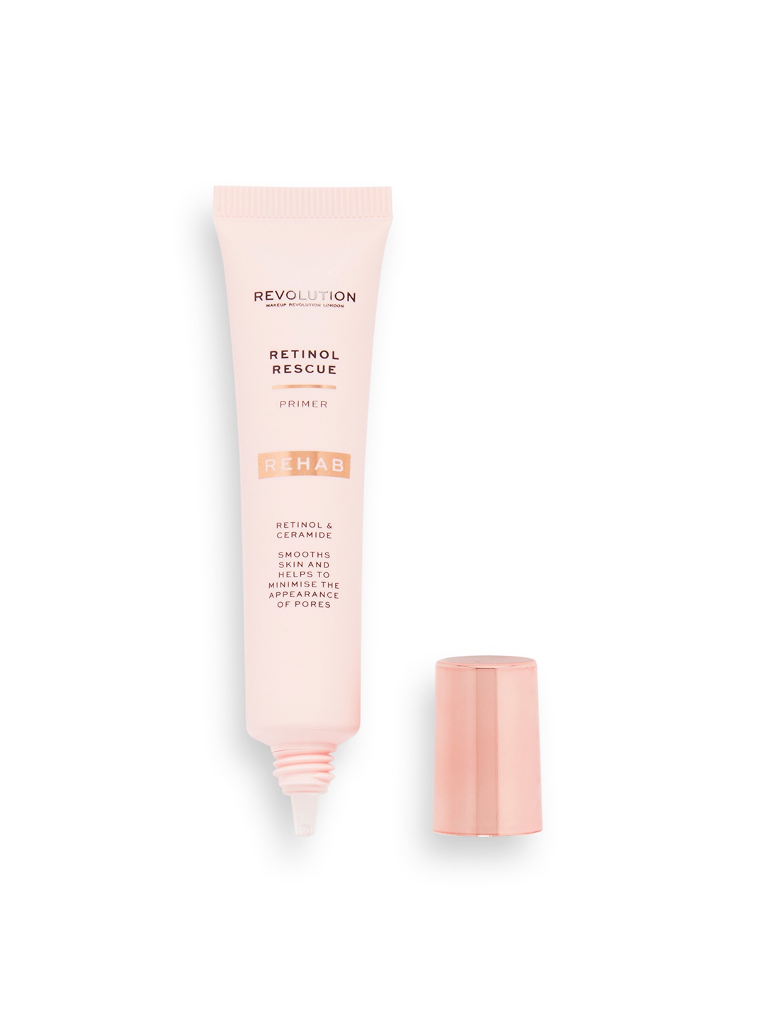 

Makeup Revolution London Rehab Retinol Rescue Primer with Ceramides - 18 ml, Pink