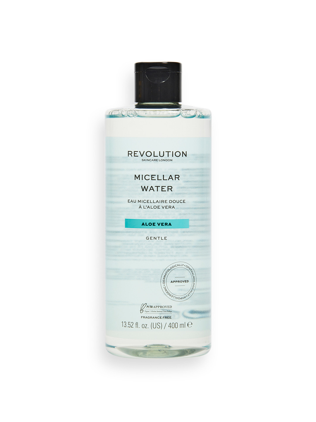 

Makeup Revolution London Skincare Aloe Vera Gentle Vegan Micellar Water - 400 ml, White