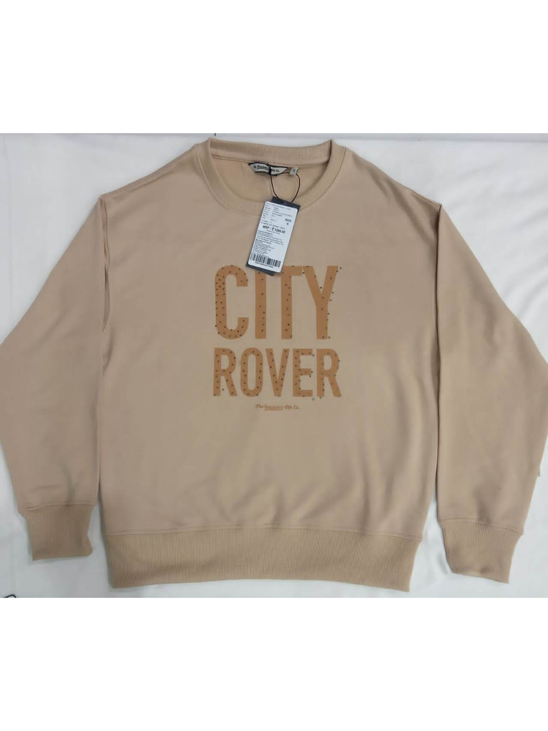 

Roadster Women Beige Printed Sweatshirt