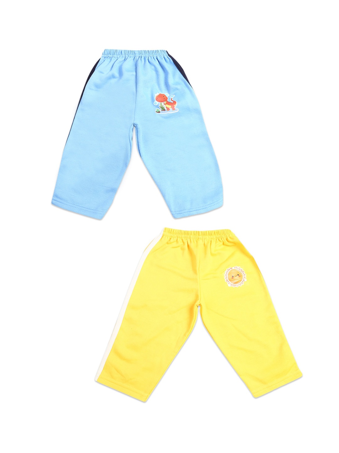 

V-Mart Kids Set of 2 Turquoise Blue & Yellow Printed Lounge Pants