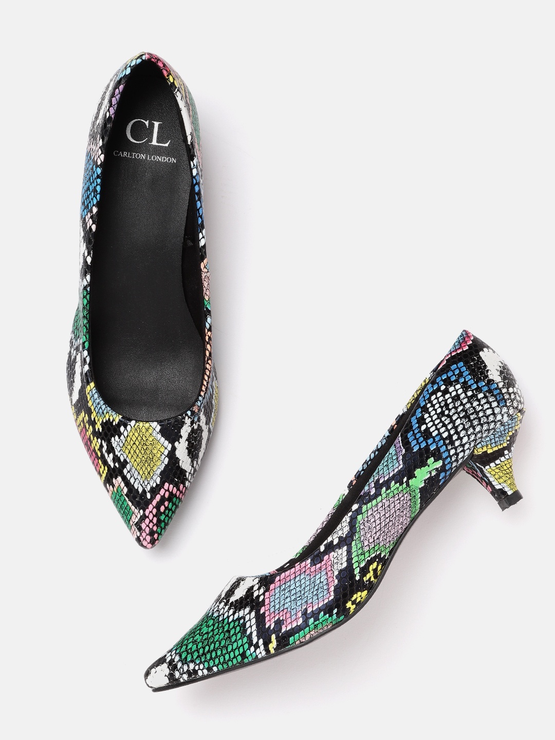 

Carlton London Multicoloured Snakeskin Print Pumps, Multi