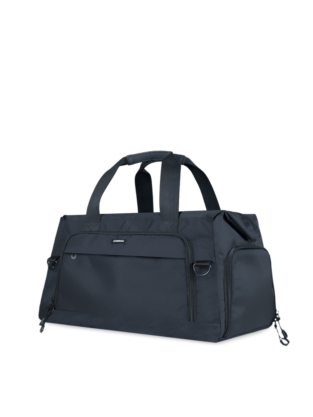 

CARRIALL Black Solid Duffel Bag