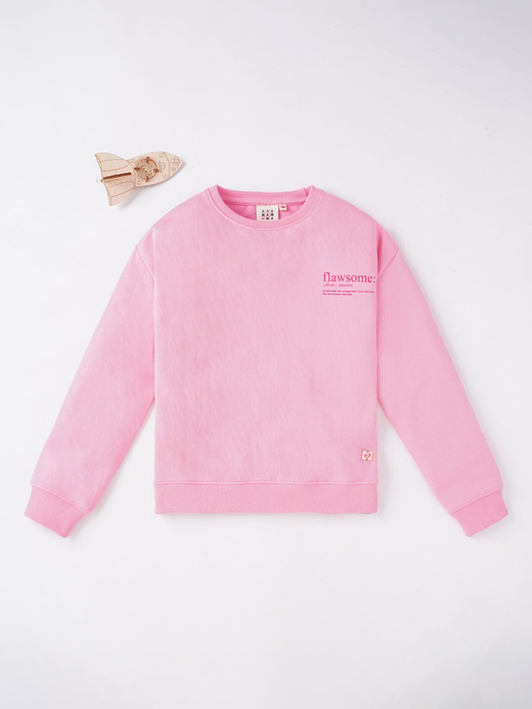 

Ed-a-Mamma Girls Solid Pink Sweatshirt