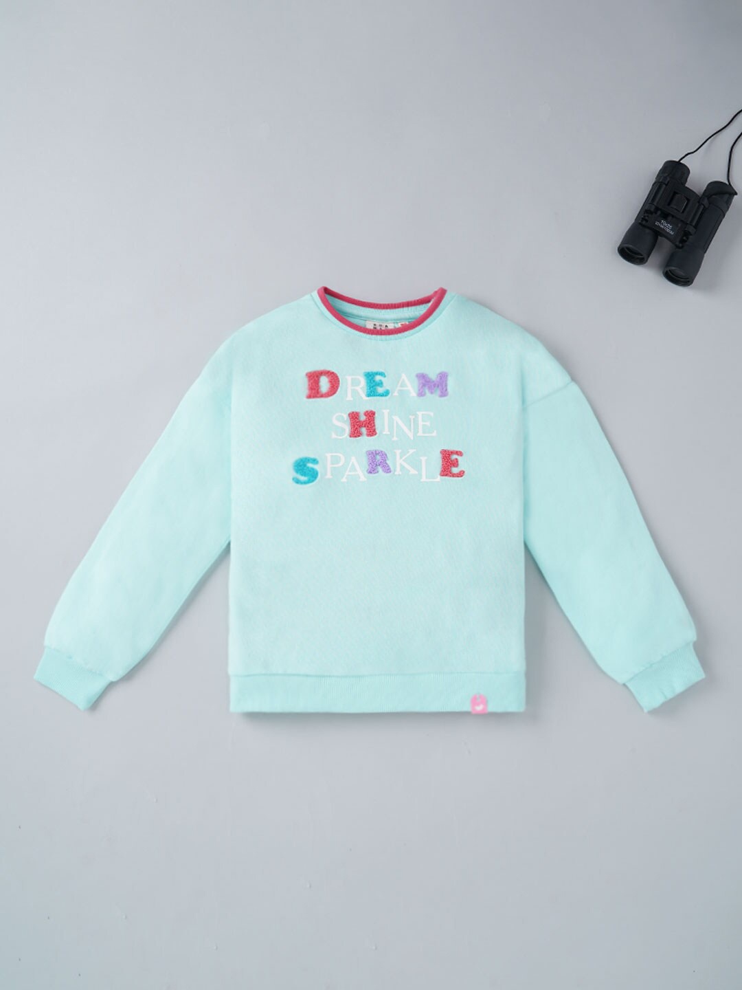 

Ed-a-Mamma Girls Blue Printed Sweatshirt