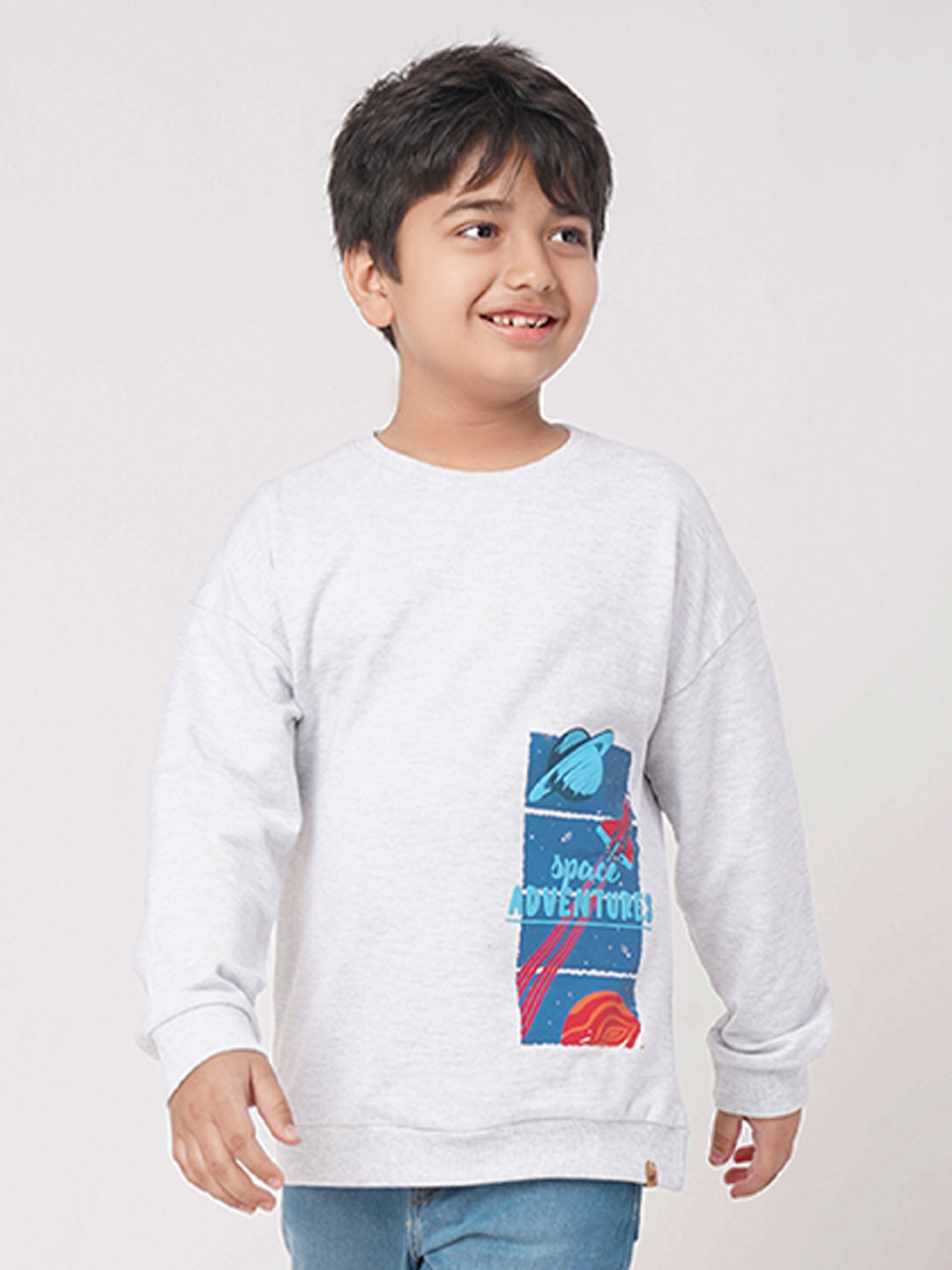 

Ed-a-Mamma Boys Grey Printed Sweatshirt