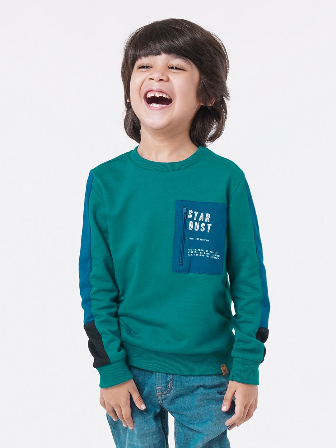 

Ed-a-Mamma Boys Green Sweatshirt