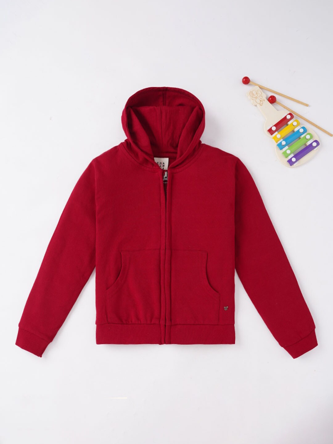 

Ed-a-Mamma Women Girls Red Hooded Sweatshirt
