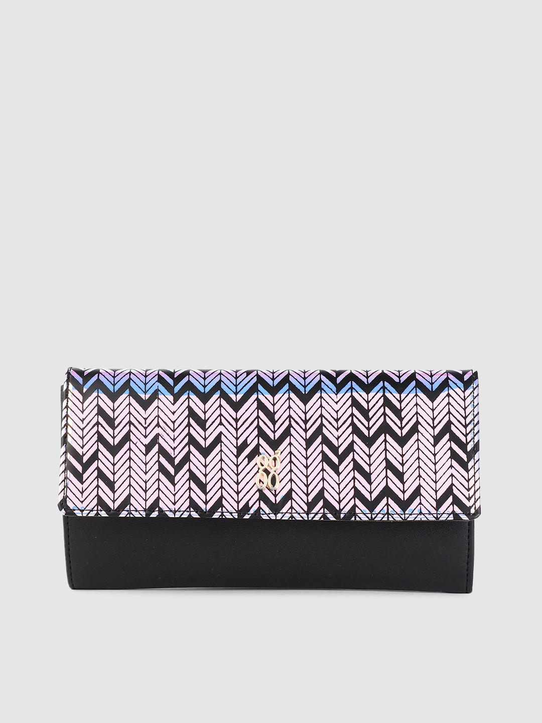 

Baggit Women Black Printed Two Fold Wallet