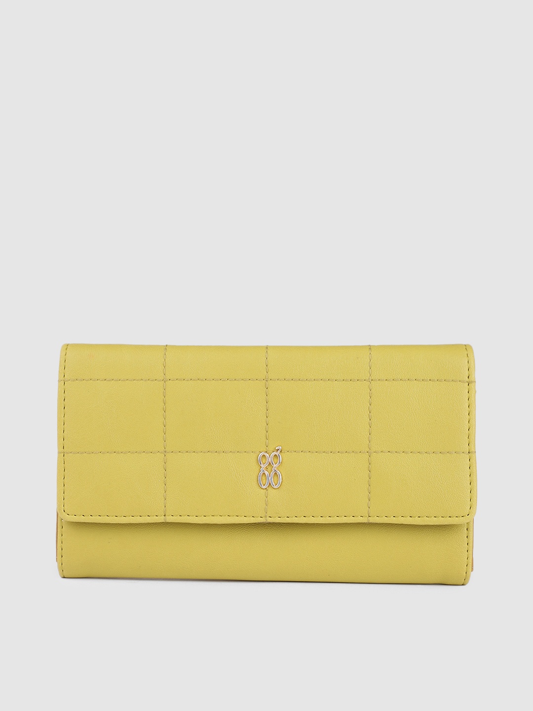 

Baggit Women Green Solid Three Fold Wallet