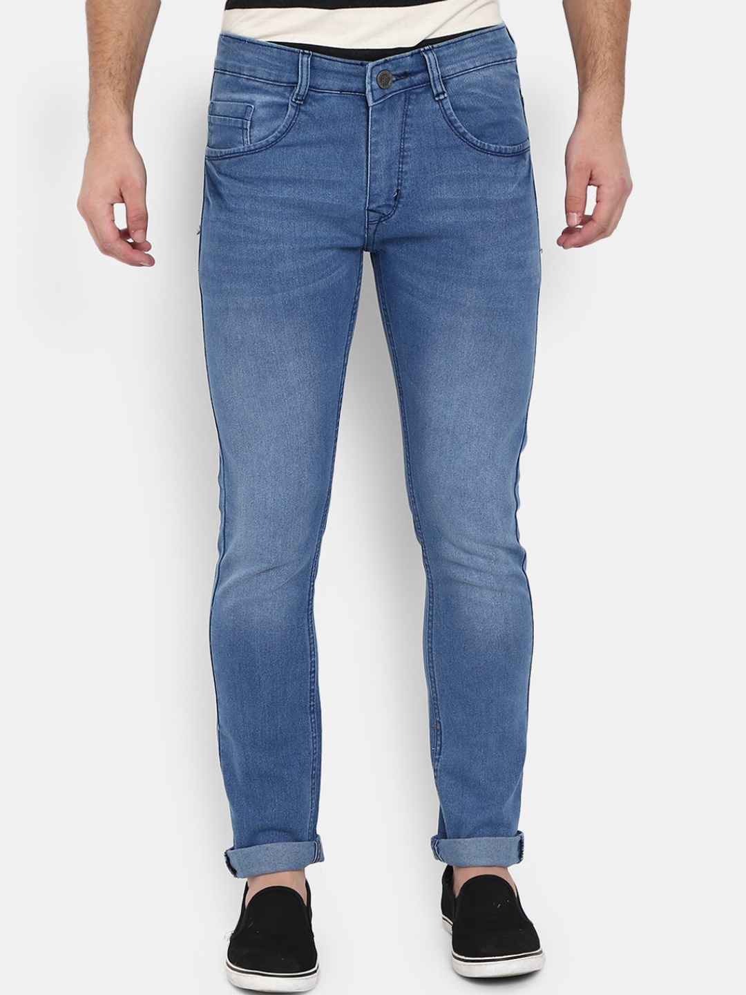 

V-Mart Men Blue Classic Slim Fit Light Fade Jeans