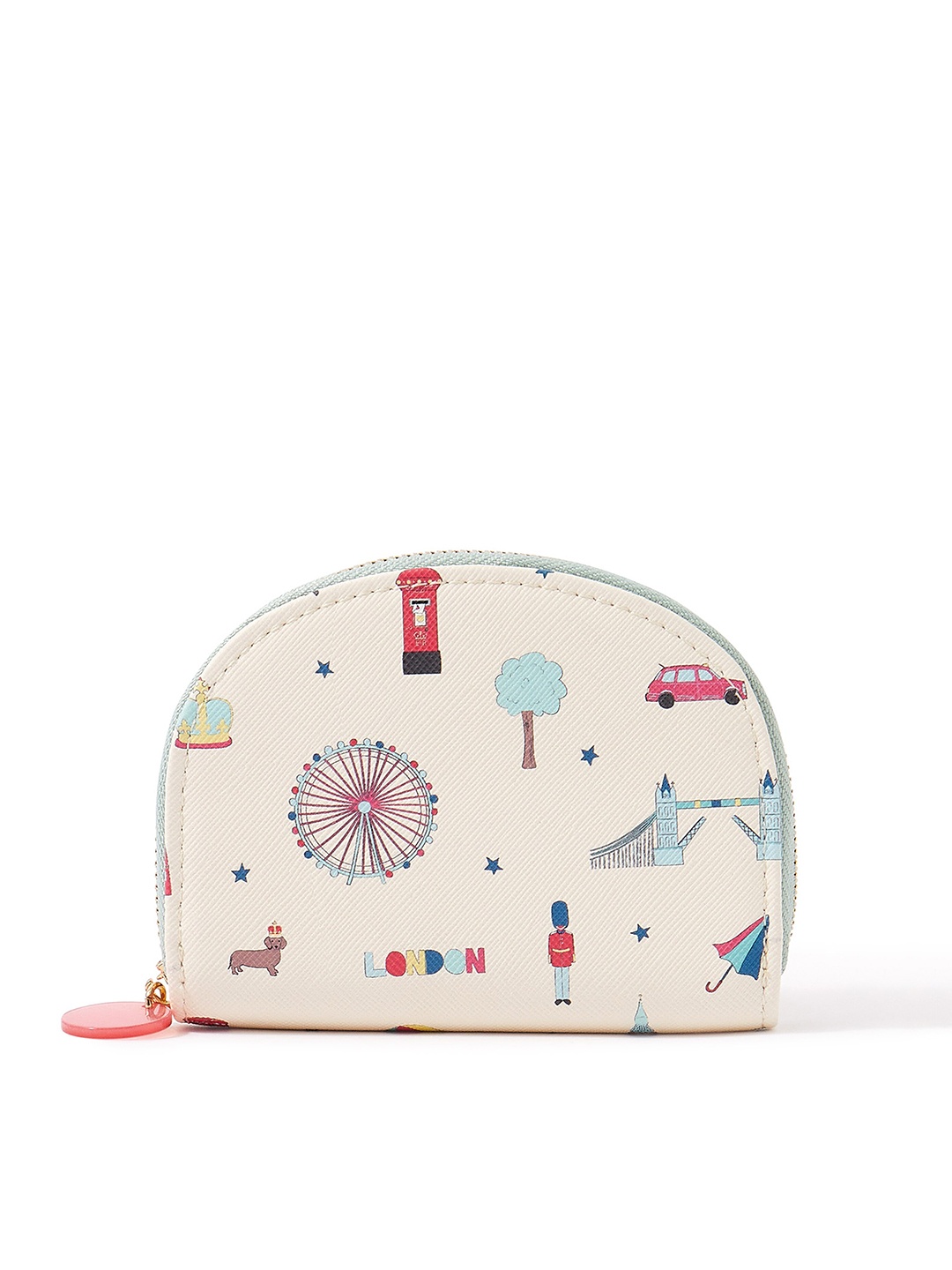 

Accessorize Printed Coin Purse, Cream