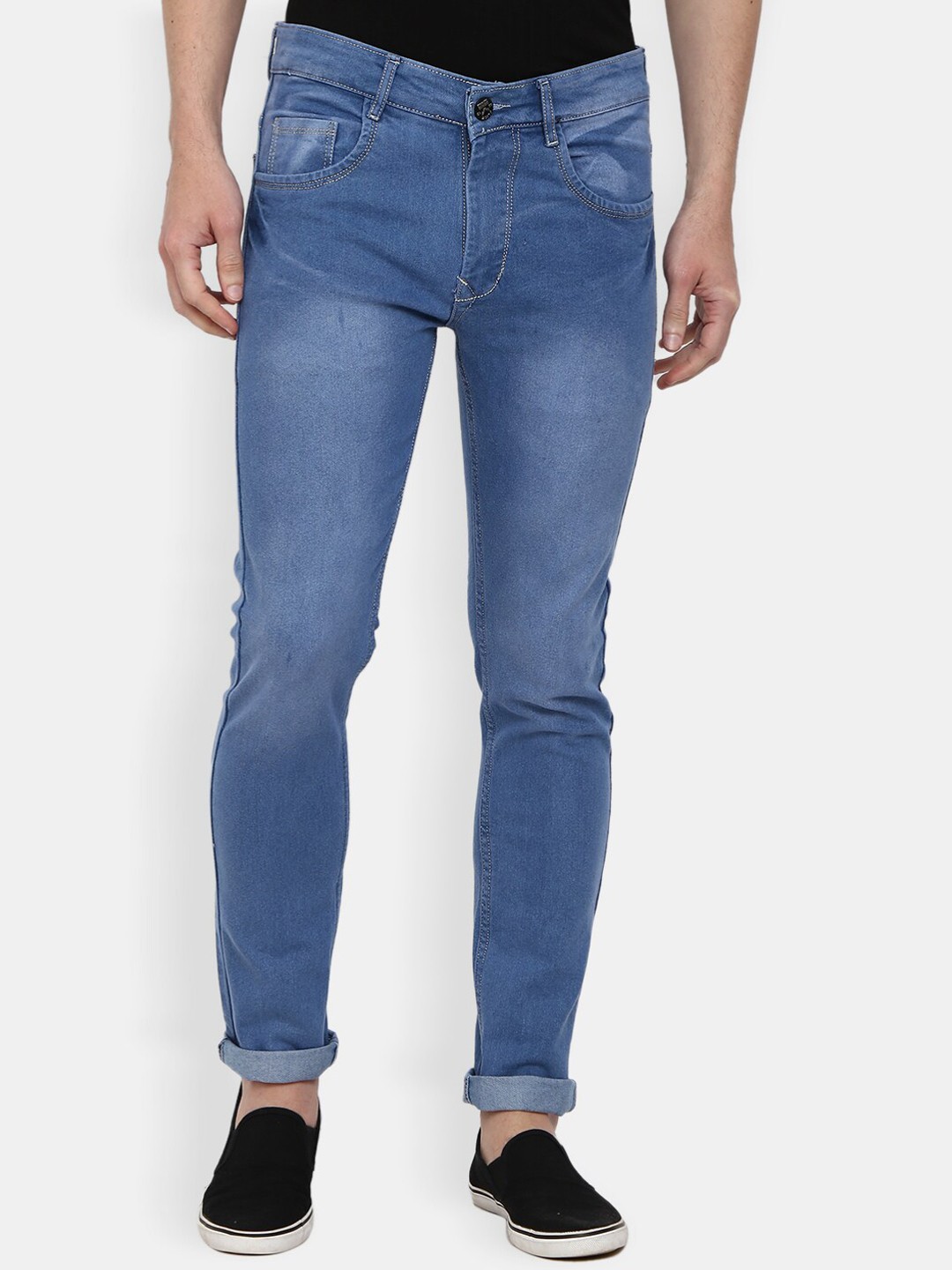 

V-Mart Men Blue Classic Slim Fit Light Fade Jeans