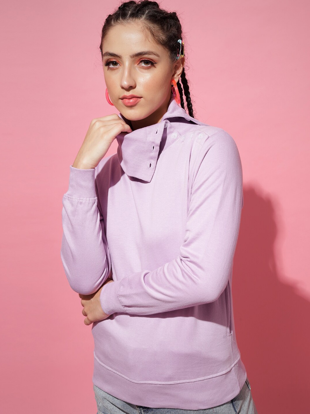 

The Dry State Women Purple Sweatshirt