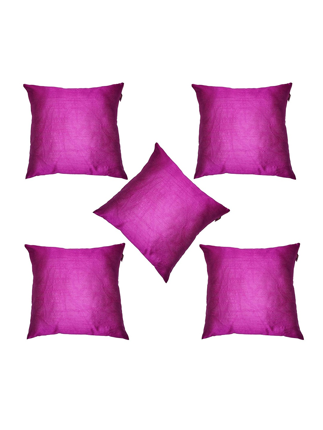 

Lushomes Set of 5 Purple Square Cushion Covers