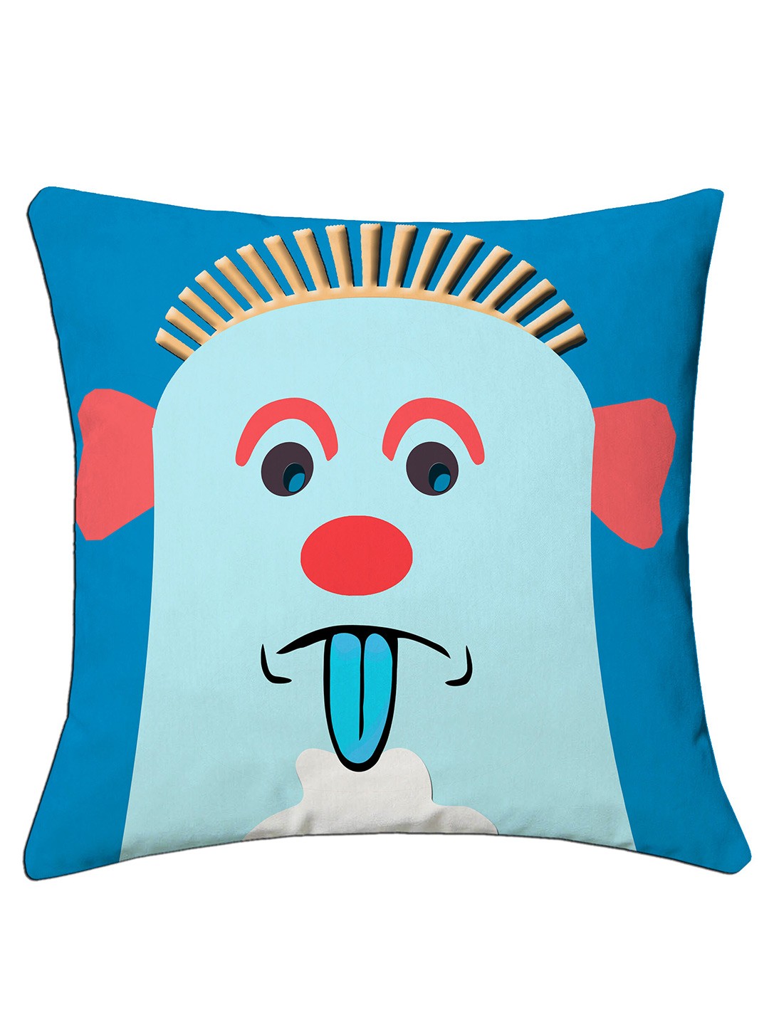 

Lushomes Blue & Red Set of 2 Cartoon Characters Square Cushion Covers