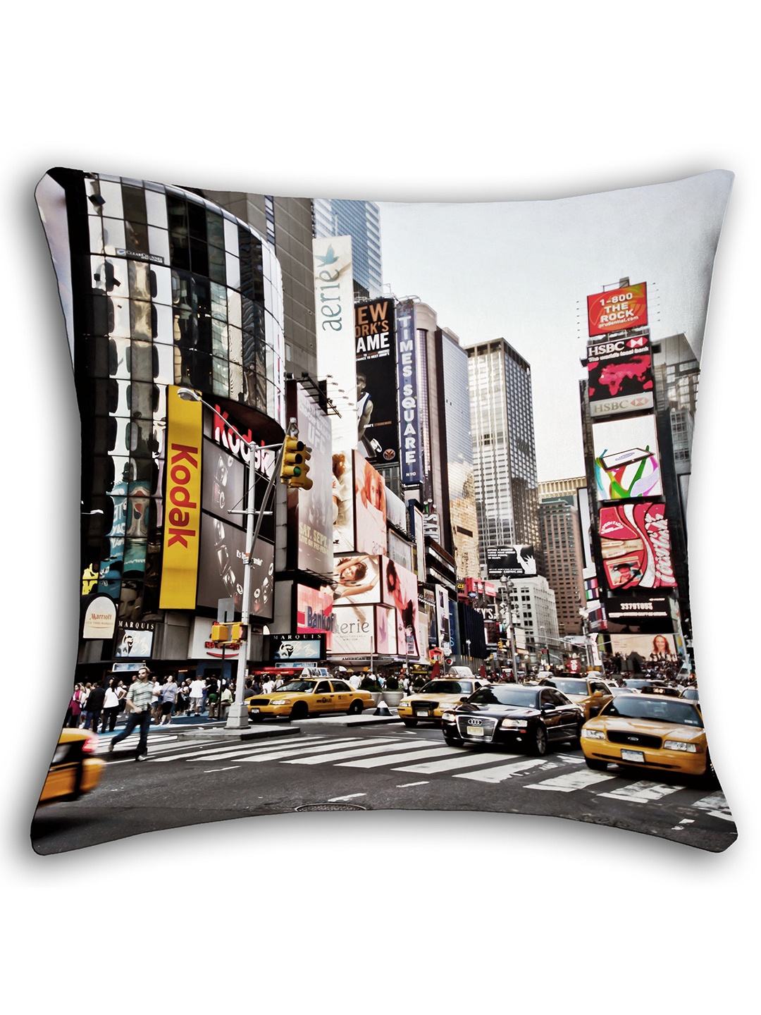 

Lushomes Black & White Set of 5 Printed Square Cushion Covers