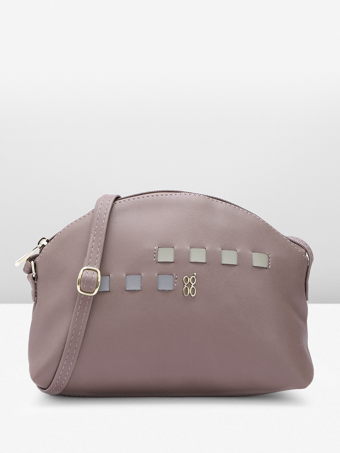 

Baggit Minimal Colourblocked Sling Bag, Purple