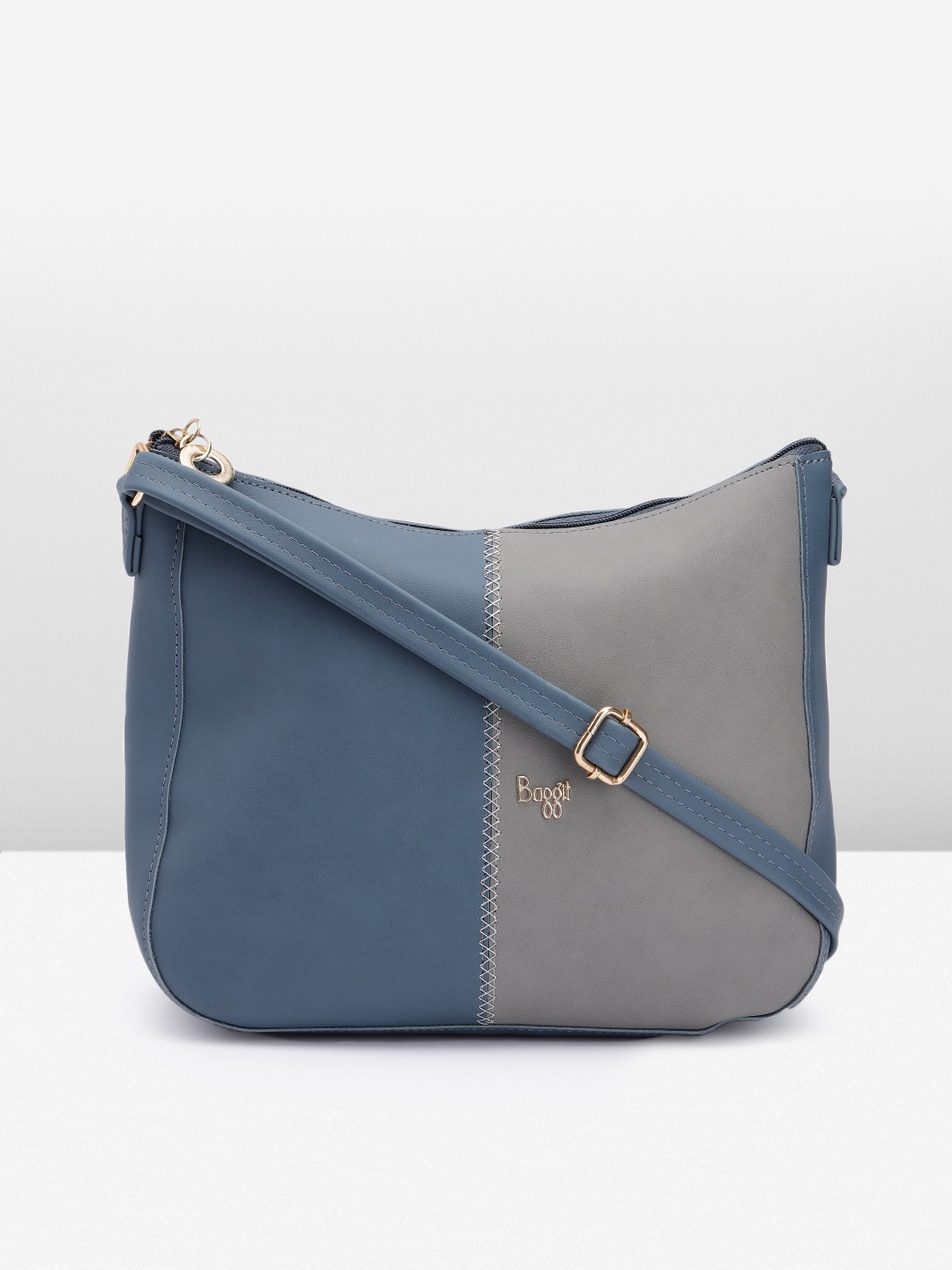 

Baggit Colourblocked Sling Bag, Blue