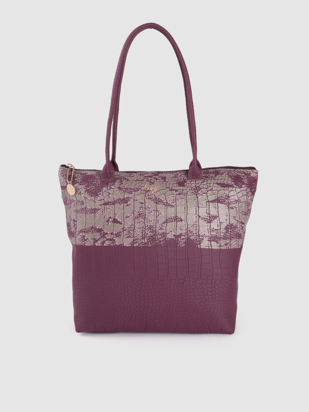 

Baggit Purple Textured Shoulder Bag