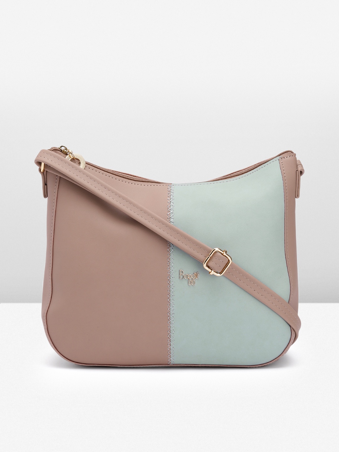 

Baggit Colourblocked Sling Bag, Pink