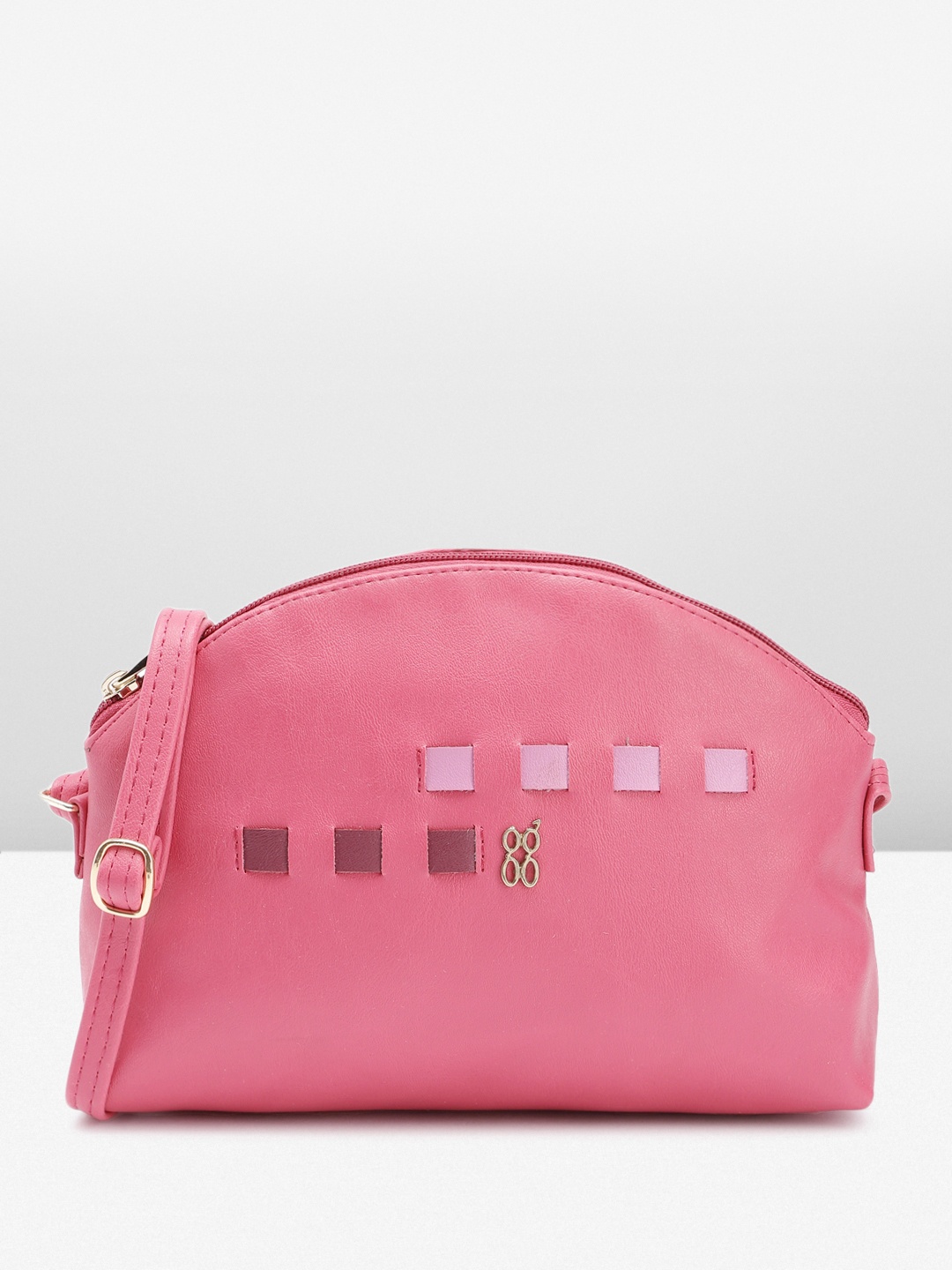 

Baggit Structured Sling Bag, Pink