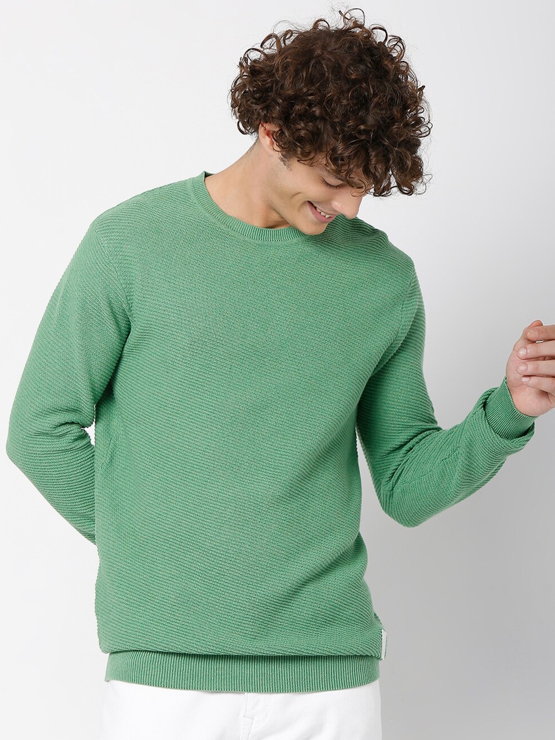 

Mufti Men Green Pullover