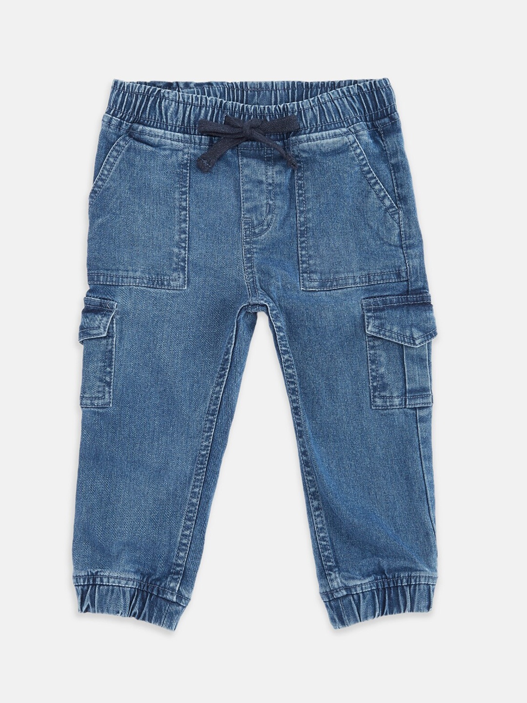 

Pantaloons Baby Boys Blue Regular Cropped Jeans