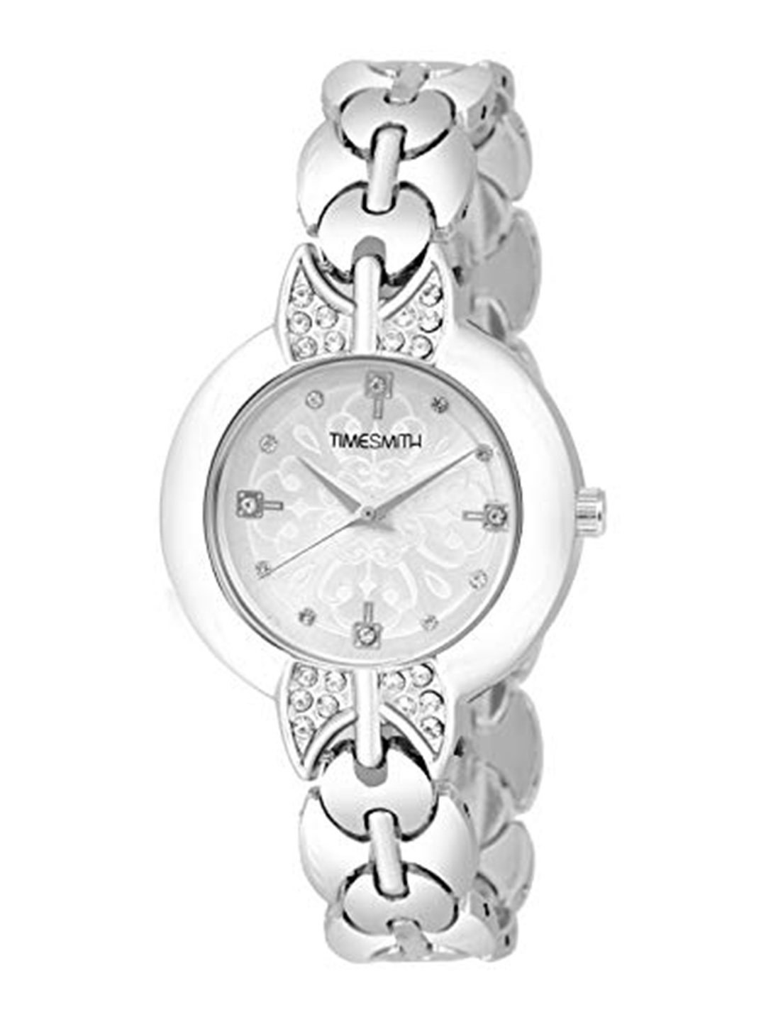 

TIMESMITH Women Silver-Toned Dial & Bracelet Strap Analogue Watch TSC-141-Her-Silver