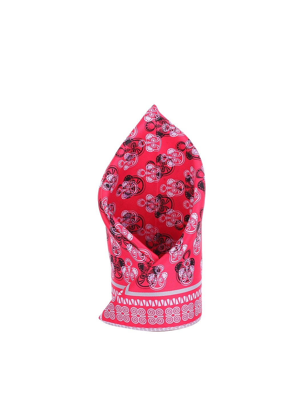 

Alvaro Castagnino White & Red Printed Pocket Square, Pink