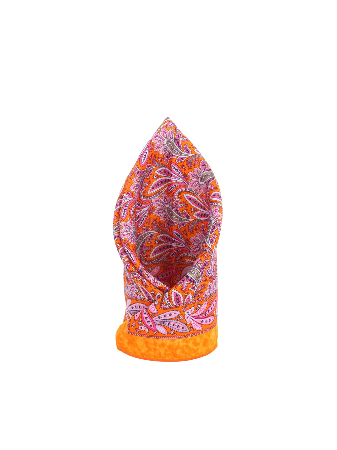

Alvaro Castagnino Orange & Pink Printed Pocket Square