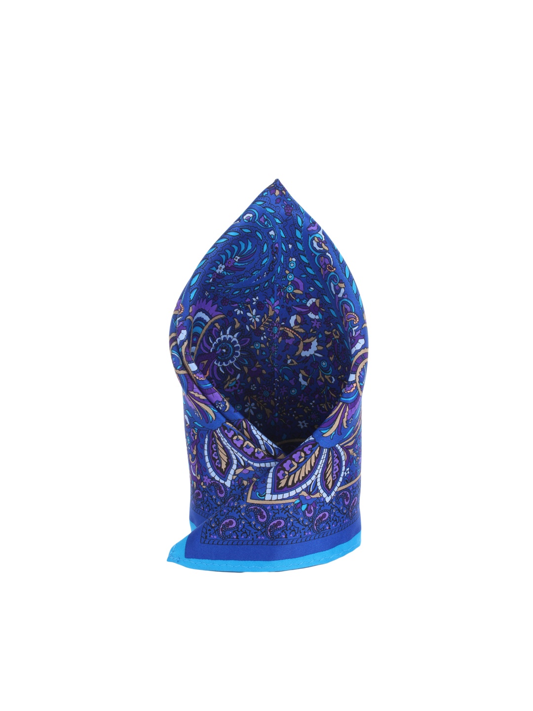 

Alvaro Castagnino Blue Printed Pocket Square
