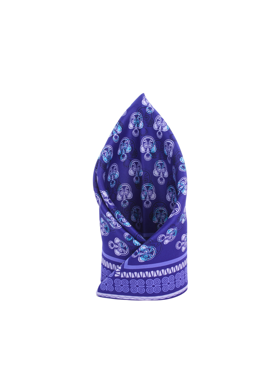 

Alvaro Castagnino Blue Printed Pocket Square