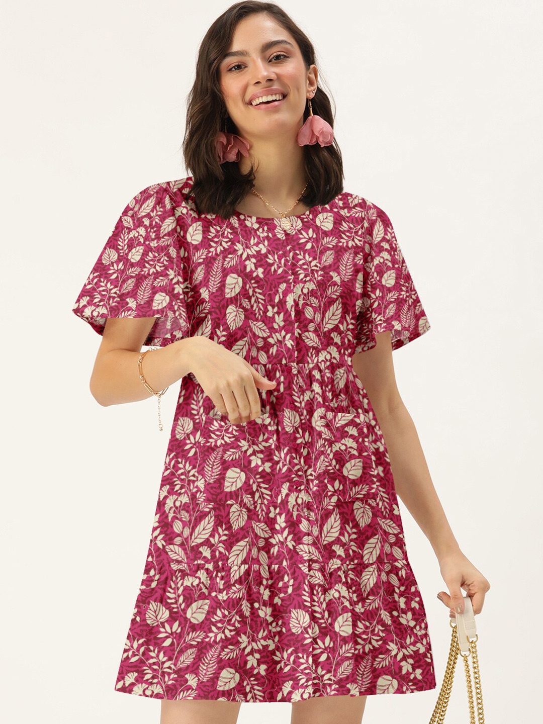 

DressBerry Pink Floral Dress