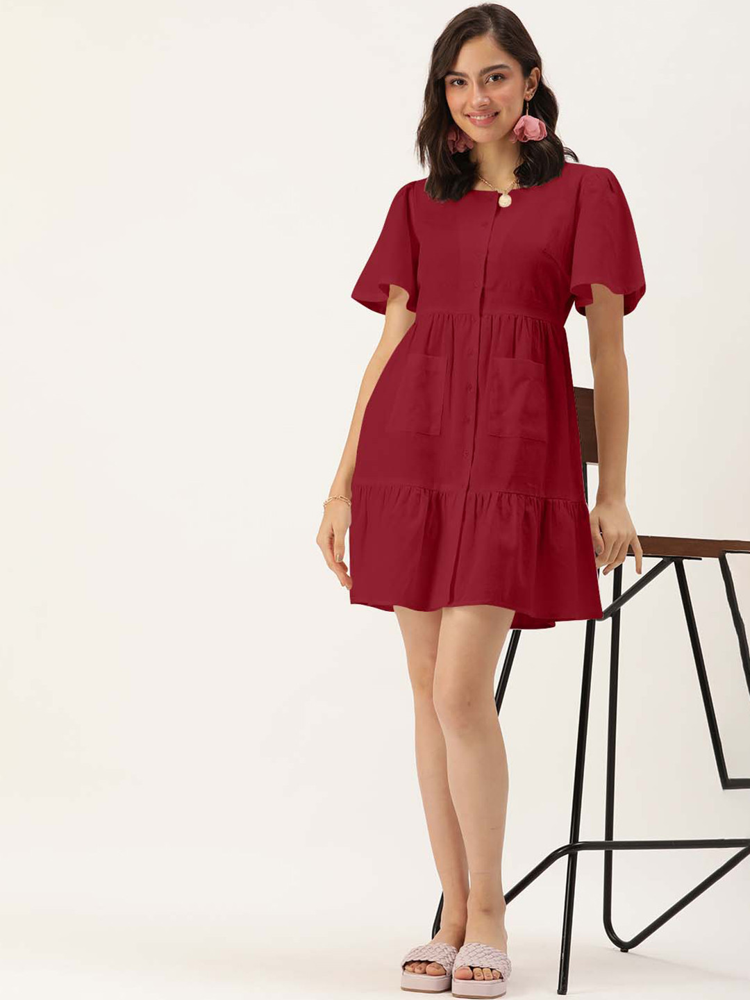 

DressBerry Maroon Dress