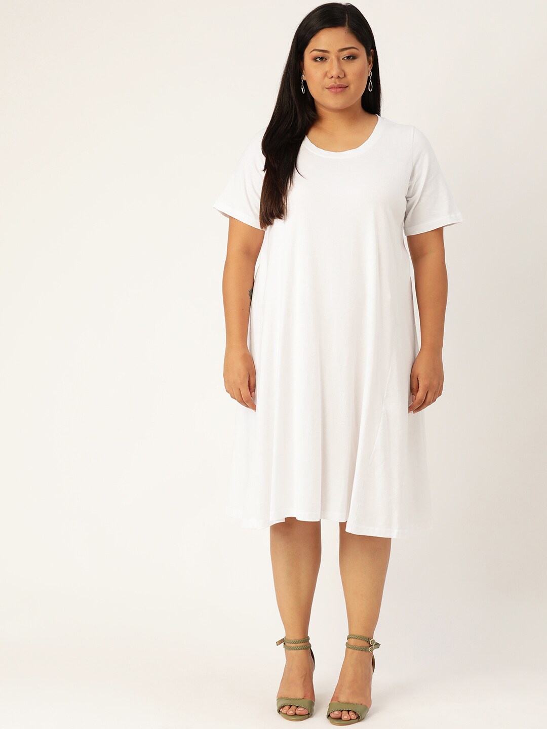 

theRebelinme women White Flared Dress