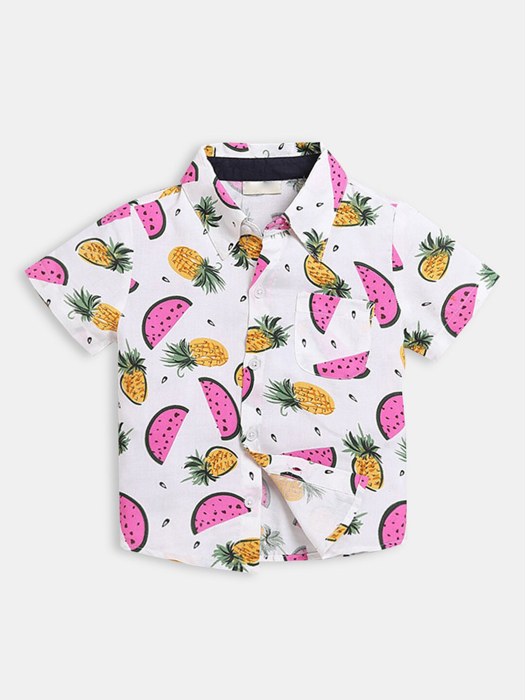 

Hopscotch Boys Off White Printed Casual Shirt