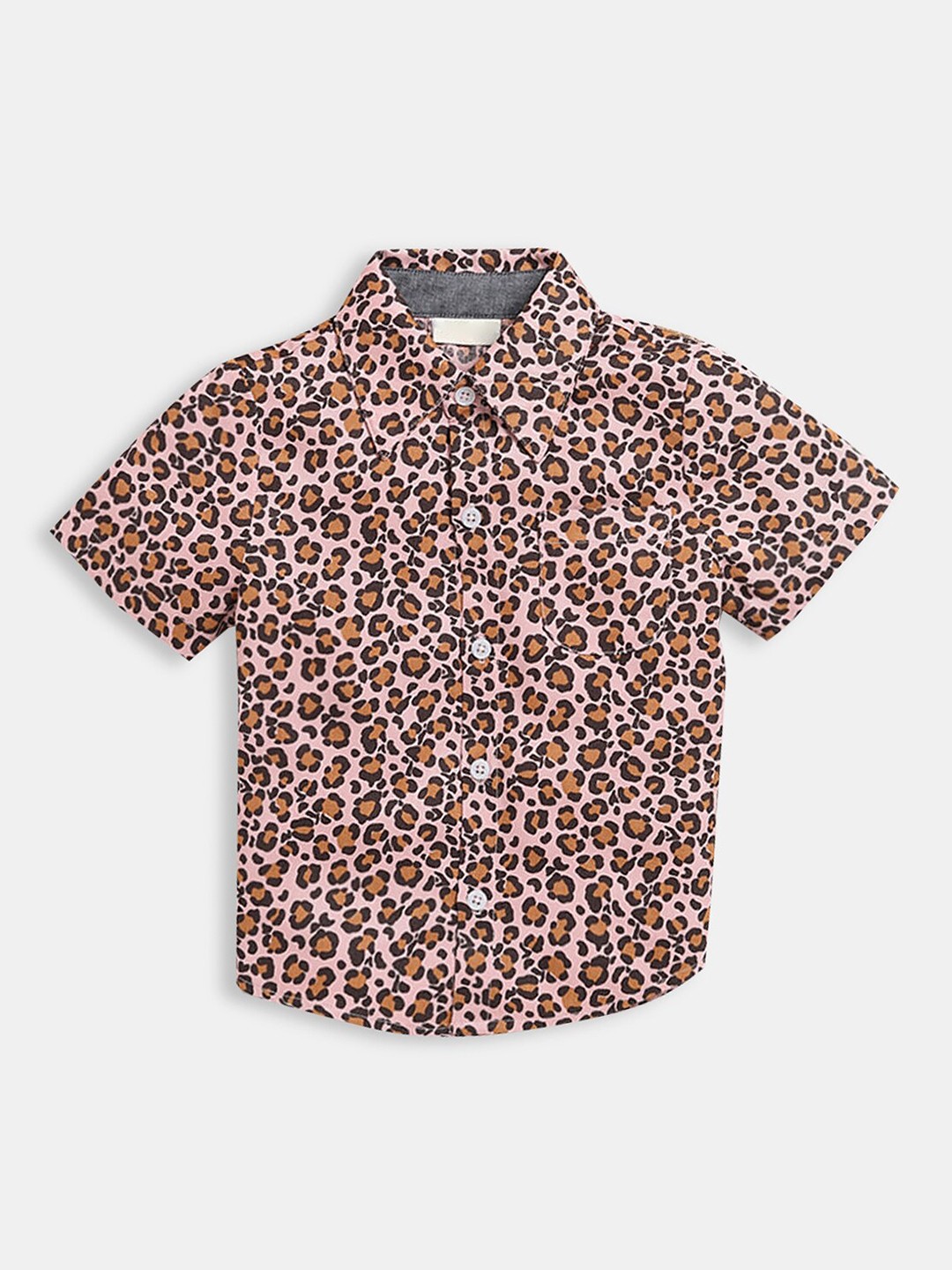 

Hopscotch Boys Peach-Coloured Printed Casual Shirt