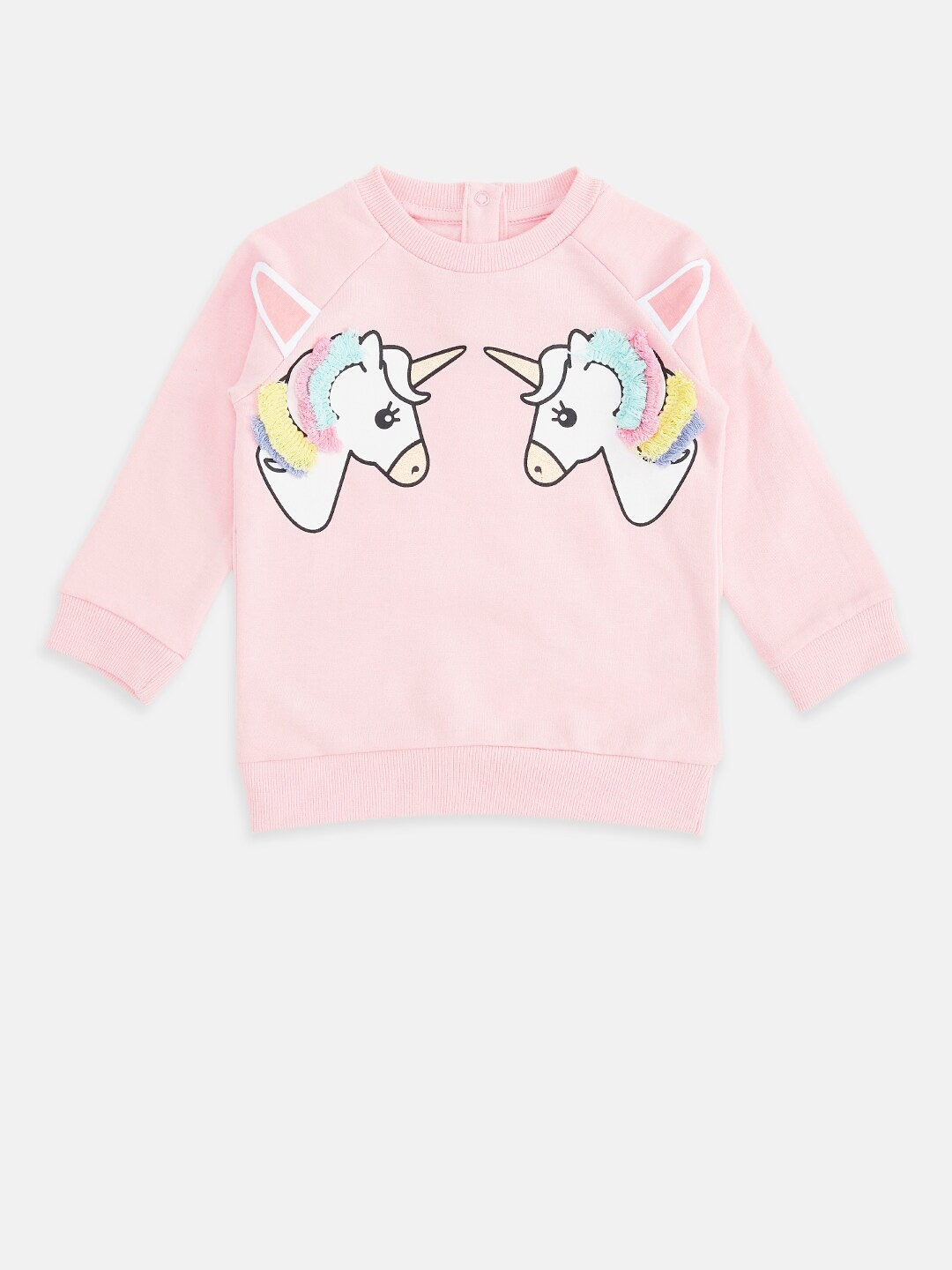 

Pantaloons Baby Girls Pink Printed Sweatshirt